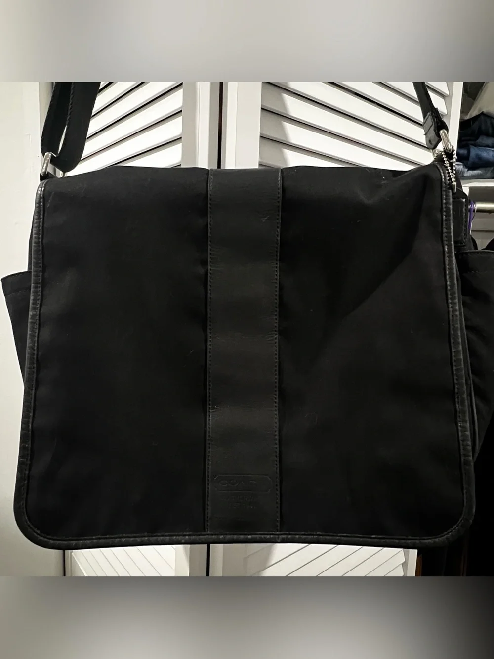 Coach Black Men's Messenger/Laptop  Bag